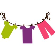 clothesline and clothes