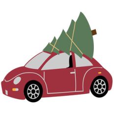 christmas tree car