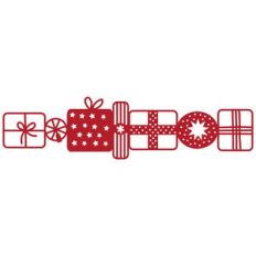 wrapped gifts border