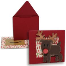reindeer gift card holder