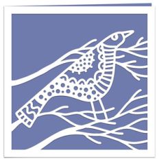 bird on a branch card