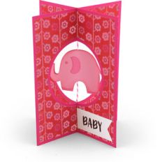 a2 x-card baby elephant
