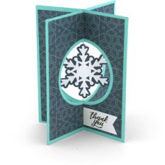 a2 x-card snowflake thank you