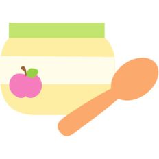 baby food and spoon - sugar and spice
