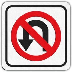 traffic signs - no u turn