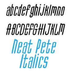 ld neat pete italics