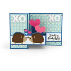 pop up box card hedgehogs