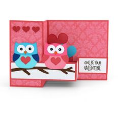 pop up box card valentine owls