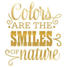 colors are the smiles of nature