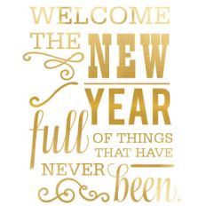 welcome the new year