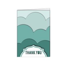 thank you folded card