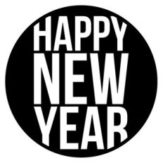 happy new year circle