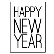 happy new year rectangle