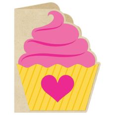 cupcake shaped card
