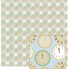 clock themed paper