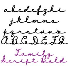 ld family script bold
