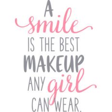 a smile is the best makeup