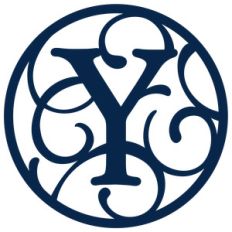 circle flourish monogram y