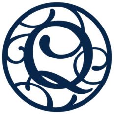circle flourish monogram q