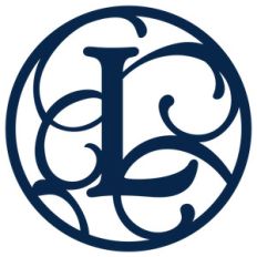 circle flourish monogram l