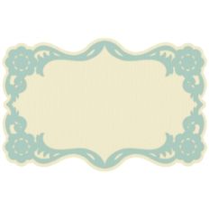 floral shape card