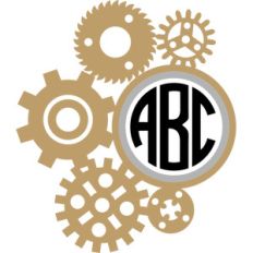 gears monogram