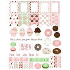 bake shop planner stickers
