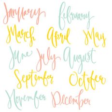 months of the year