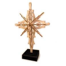 snowflake 3d cross star