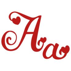 a - romantic monogram