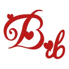 b - romantic monogram