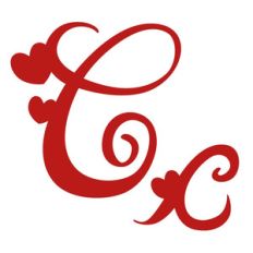 c - romantic monogram