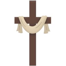 cross with shroud