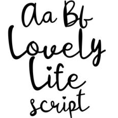 lovely life script font