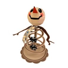 snowman 3d spiral