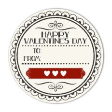 valentine printable - scallop