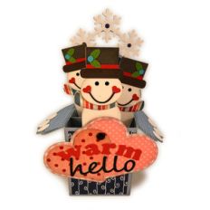 snowmen 3d box card