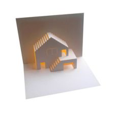 house and garage pop up card