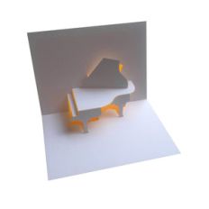piano pop up card