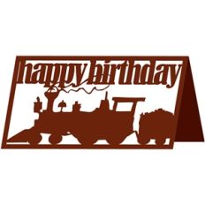 train birthday card