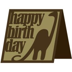 dinosaur birthday card