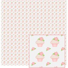 cupcakes and flowers paper
