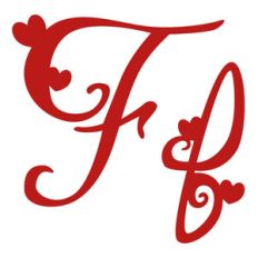 f romantic monogram