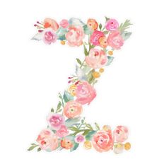 floral monogram z