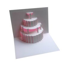 wedding cake popup card