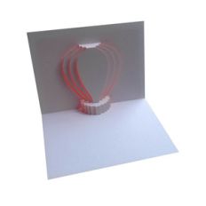 hot air balloon popup card