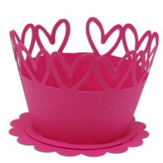 open heart cupcake holder