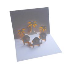 paradise popup card