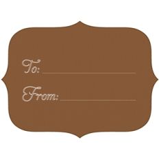 to and from gift tag