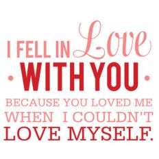 i fell in love